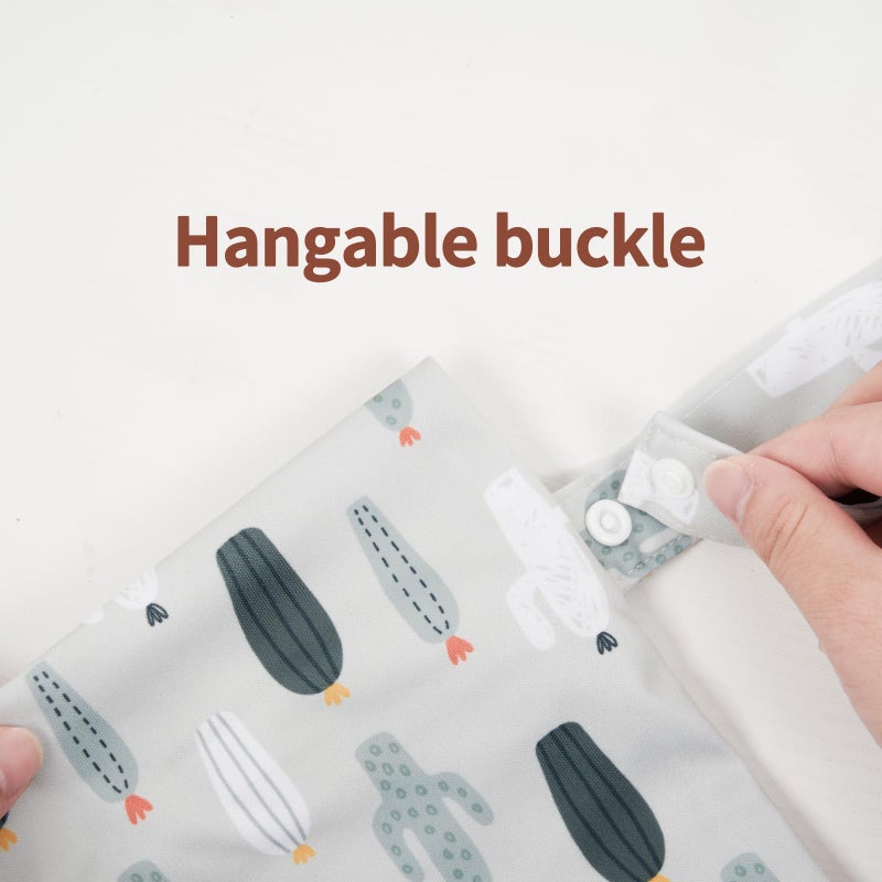 Happy Flute HappyFlute 9 Sets Newborn Baby Cloth Pocket Diapers Adjustable Reusable for Baby Boys and Girls(6-33 pounds,0-3 Years),One Wet Bag+4Diapers and 4Inserts (AD10) - Image 5